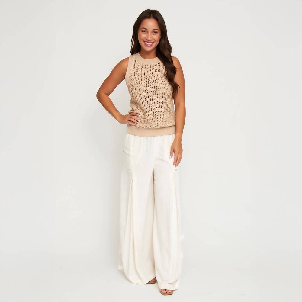NEW ELSIE & ZOEY cotton knit tank top in mojave desert